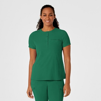 Wink RENEW Women's Mandarin Collar Tuck-In Scrub Top, 4X.