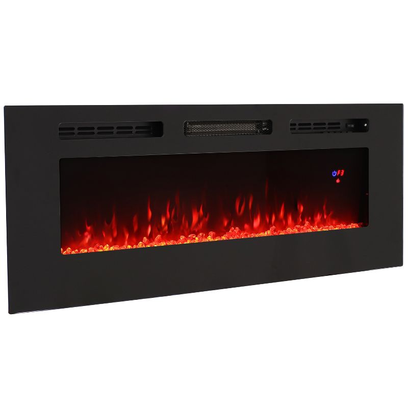 Sunnydaze Indoor Wall-Mounted or Recesssed Installation Electric Fireplace, 5 of 11