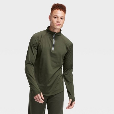 olive green quarter zip