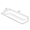 iDesign Plastic Makeup Drawer Organizer Tray - Set of 6 - Clear - 4 of 4