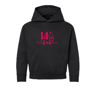 The Juniper Shop 14th Feb Stars Puff Print Youth Graphic Hoodie - 1 of 3