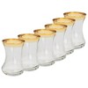 Classic Touch Set of 6 Tea Cups with Gold Rim - 2 of 3