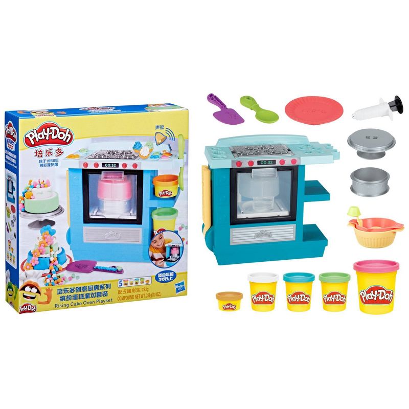 Play-Doh Kitchen Creations Rising Cake Oven Playset Great Easter Basket Stuffers Toys, 4 of 14