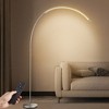 Whizmax LED Arc Floor Lamp for Living Room,70.8" Tall Modern Standing Lamp, 3 Color Temperature & Stepless Dimmable Brightness for Bedroom Office Home - 2 of 4