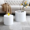 Hotraffy Set of 2 Circular Splicing Coffee Table - 3 of 4