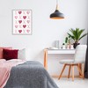Stupell Industries Pink XOXO Hearts Black Framed Giclee Art - 2 of 4