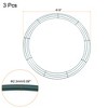 Unique Bargains Metal Wire Wreath Frame Form Hanger for Christmas Wedding Floral Arrangement 3 Pcs - 2 of 4