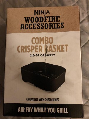 NINJA 9 in. x 6.3 in. 3.27 in. Woodfire Outdoor 2.5 qt. Combo Crisper  Basket XSKCRSPBKT - The Home Depot