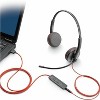 Poly Blackwire C3225 Headset - Stereo - Mini-phone (3.5mm) - Wired - 32 Ohm - 20 Hz - 20 kHz - On-ear, Over-the-head - Binaural - Supra-aural - 3 of 3