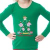 Peppa Pig Toddler Pajamas Christmas Happy Holidays! Shirt and Pant Tight Fit Set Green - 3 of 3