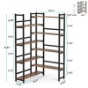 Resenkos Bookshelf, Bookcase Standing Shelf Unts,70.8" Corner Bookshelf, 8-Tier Industrial Bookcase Corner Display Rack Black - 2 of 3