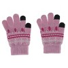 Grand Sierra Girl's One Size Snowflake Pattern Touchscreen Gloves - 2 of 3