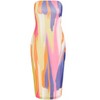 Women's Plus Size Indie Print Dress - white multi | CITY CHIC - 4 of 4
