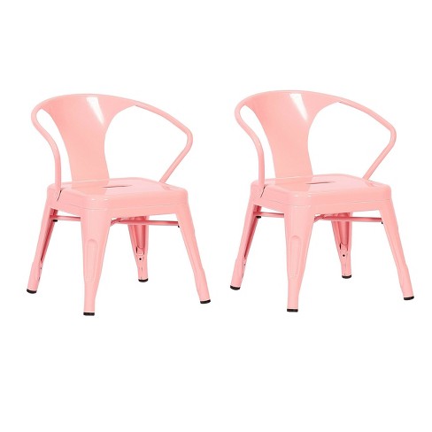 Set Of 2 Kids Metal Activity Chairs Blush Pink Acessentials Target