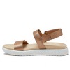 Lands' End Women's Comfort Adjustable Leather Sandals - 3 of 4