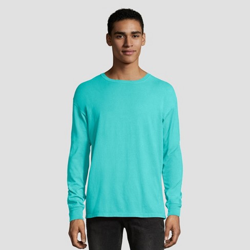 Hanes men's 1901 heritage dyed short sleeve crewneck pocket tee sale