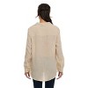 Super Triple Goose Women’s Linen Long Sleeve Button-Down Shirt – Lightweight Casual Collared Top with Pocket - 2 of 4