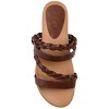 Journee Women's Colette Medium and Wide Width Flat Sandals - 4 of 4