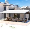 CLIHOME 20 ft. x 12 ft. Aluminum Sloped Roof Hardtop Gazebo Outdoor Pergola with UV Protection Polycarbonate Patio Cover - 4 of 4