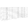 vidaXL Gabion Planter Silver Steel wire 102.4 x 15.7 x 15.7 in - 2 of 4