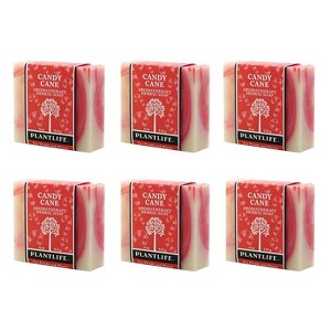 Candy Cane Bar Soap | Festive Peppermint Cleanser with Holiday Aroma | Natural Face & Body Care | Plantlife - 1 of 4