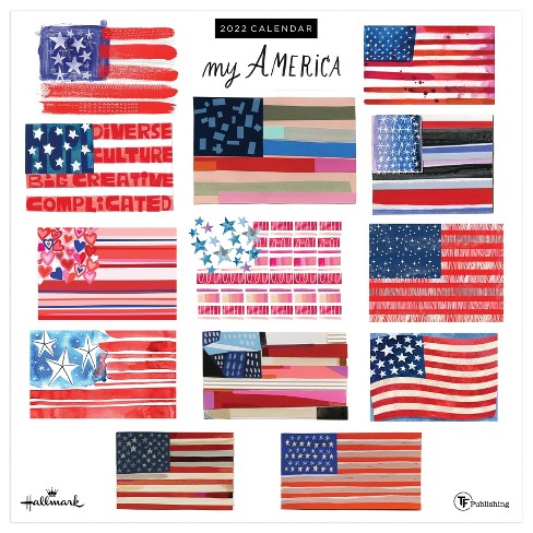 2022 Wall Calendar My America - The Time Factory : Target