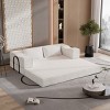 80" Chenille Convertible Sofa Bed,Folding King Size 3-Seater Floor Couch for Apartment,Guest Room,Small Spaces-Baofuwish - 2 of 4