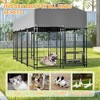 ORRD XX-Large 4.23'x7.81' Outdoor Dog Kennel with Roof, Heavy Duty Welded Wire Cage for Medium/Large Dogs - 4 of 4