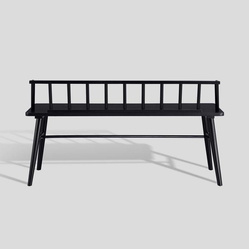 Transitional Low-Back Spindle Entryway Bench - Saracina Home, 6 of 10