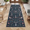 Insect Botanical Washable Area Rugs , Boho Under Table Carpet for Living Room Bedroom Dining Room Playroom Nursery Kids Room Office Farmhouse - 3 of 4
