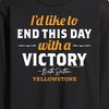 Men's - Yellowstone - I'd Like To End This Day With A Victory Long Sleeve Graphic T-Shirt - 2 of 4