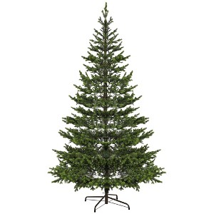 9ft Artificial Sparse Christmas Tree with Steel Stand and 4306 Tips for Home Office Holiday - 1 of 4