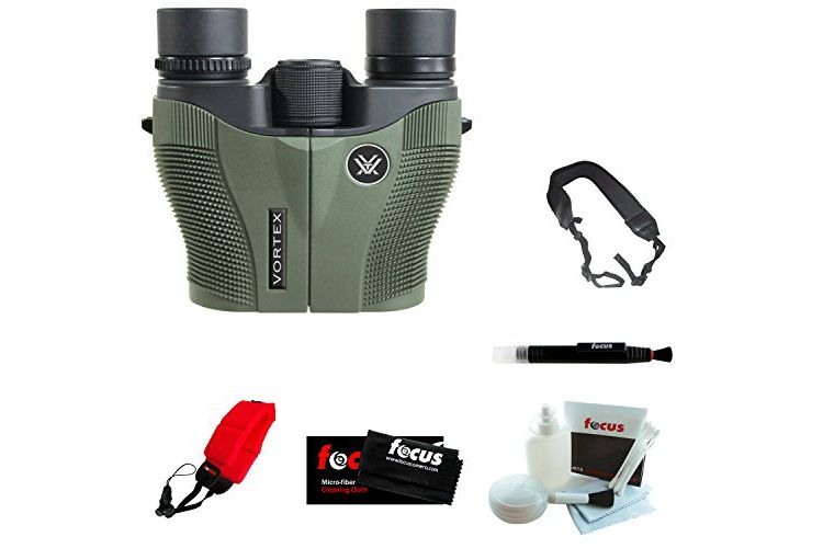 Vortex Optics Vanquish 10x26 Reverse Porro Prism Binocular with Accessory Bundle, 1 of 4