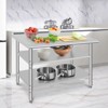 Stainless Steel Work Table, NSF Commercial Grade, Adjustable Shelf, Silver - 4 of 4