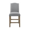 Grayson - Counter Chair With Nailhead (Set of 2) - Dark Gray - 3 of 4