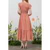 August Sky Women's Short Sleeve Smocked Midi Dress - 2 of 4