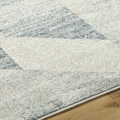 Hauteloom Seana Blue Geometric Area Rug