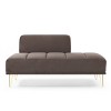 56" Width End of Bed Bench,Velvet Fabric Upholstered 2 Seater Sofa Couch Entryway Ottoman Bench,Fuzzy Sofa Stool Footrest,Window Bench-Cuddlewood - 2 of 4