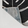 JONATHAN Y Allison Classic Beach Stripe and Monstera Leaf Indoor/Outdoor Area Rug - 4 of 4