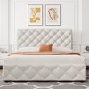coucheta Bed Frame with Headboard and 4 Storage Drawers, Upholstered  with Stitched Button Tufted - 3 of 4