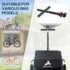 Bicycle Cargo Trailer with Removable Box and Waterproof Cover, Bike Wagon Trailer with Two 16in Wheels - 4 of 4