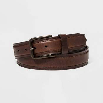 DENIZEN® from Levi's® Men's Roller Buckle Casual Leather Belt - Brown XL