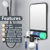 COSMIRROR Fogless Shower Mirror for Shaving with Multiple Razor Holders, No-Drilling, Adjustable, Shatterproof & Waterproof - 3 of 4