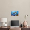 Art Remedy Turtle Swimming Colorful Coastal Wall Art Framed - 2 of 4