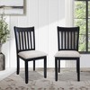 Sapphtopaz Wooden Dining Chairs Set of 2 Upholstered Side Chairs with Wood Slat Backrest and Cushion Seats Chair for Dining Room, Living Room - 3 of 4