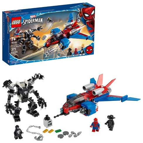 LEGO Marvel Spider-Man Spider-Jet vs Venom Mech LEGO Superhero Set 76150 - image 1 of 4