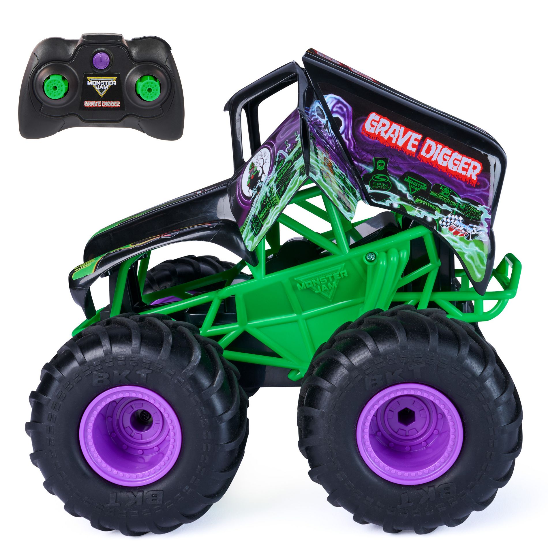 Monster Jam Smash and Bash Grave Digger Remote Control Vehicle 1:15 Scale