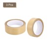 Unique Bargains Paper Adhesive Packing Tape for Masking Sealing Brown 3 Pcs - 3 of 4