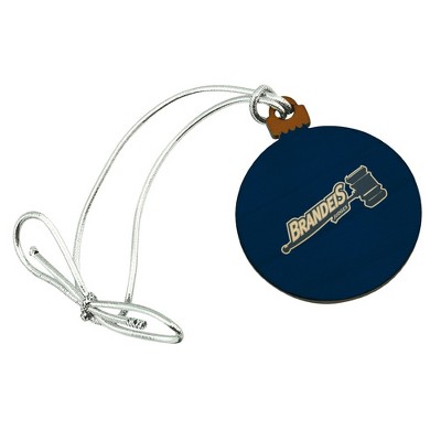 Brandeis University Primary Logo Mini Small Tiny Wood Christmas Tree Holiday Ornament