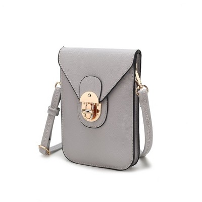 MKF Collection Havana Smartphone Crossbody Bag Vegan Leather Phone Holder Accessory by Mia K